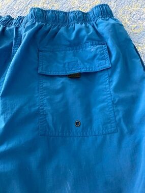 Trader Bay Teal-Blue Athletic Men’s Pull-On Shorts / Bathing Suite.